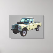 1971 Land Rover Pickup Truck Canvas Afdruk (Voorkant)
