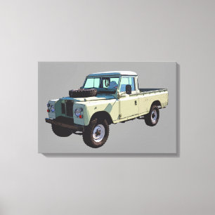 1971 Land Rover Pickup Truck Canvas Afdruk
