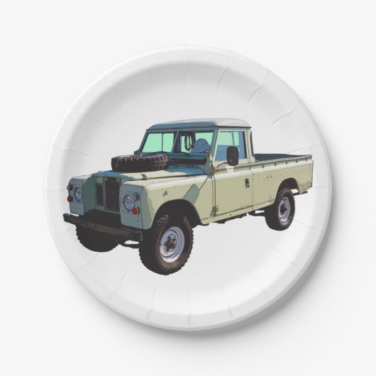 1971 Land Rover Pickup Truck Papieren Bordje (Voorkant)