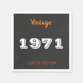1971 Limited Edition 55e verjaardag servetten (Voorkant)