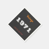 1971 Limited Edition 55e verjaardag servetten (Hoek)