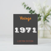  1971 Limited Edition 55e verjaardagscadeau (Staand voorkant)