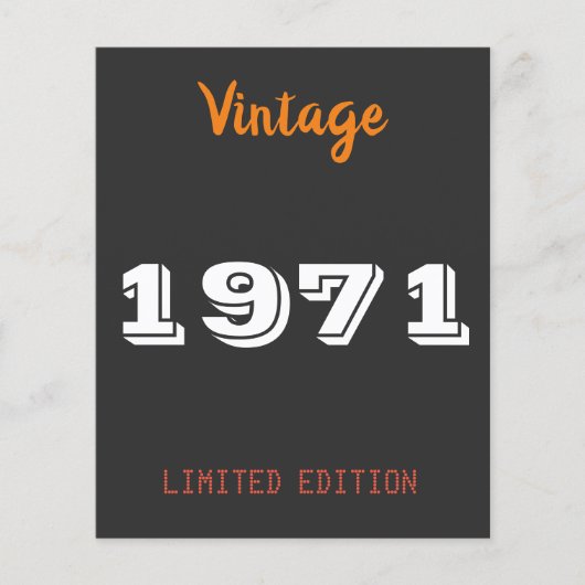  1971 Limited Edition 55e verjaardagscadeau (Voorkant)