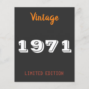  1971 Limited Edition 55e verjaardagscadeau