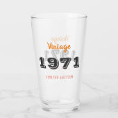  1971 Limited Edition – 55th Birthday Glass Glas (Achterkant)
