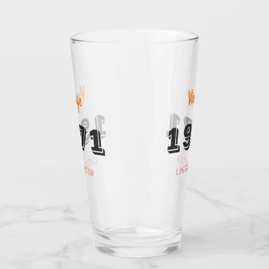  1971 Limited Edition – 55th Birthday Glass Glas (Links)