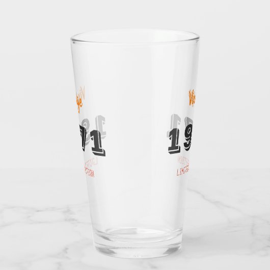  1971 Limited Edition – 55th Birthday Glass Glas (Rechts)