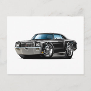 1971 Monte Carlo Black car Briefkaart
