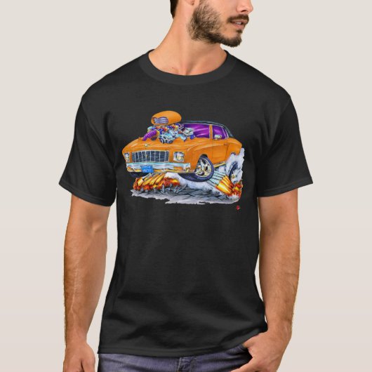 1971 Monte Carlo Oranje auto T-shirt (Voorkant)