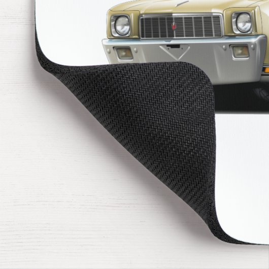 1971 Monte Carlo Tan-Black Top Car Muismat (Hoek)