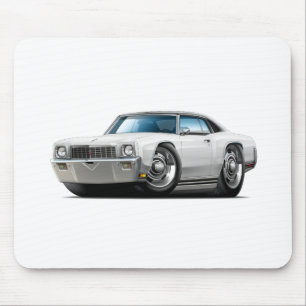 1971 Monte Carlo White-Black Top Car Muismat