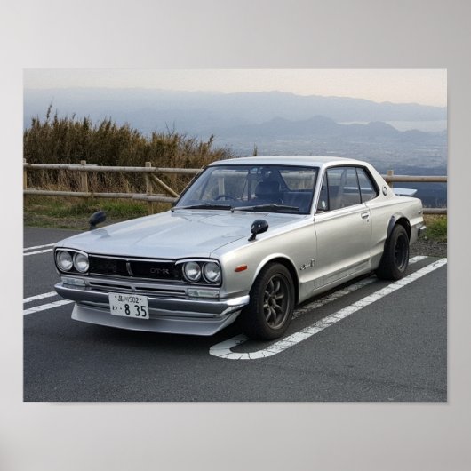 1971 Nissan Skyline 2000GT GT-R Poster (Voorkant)