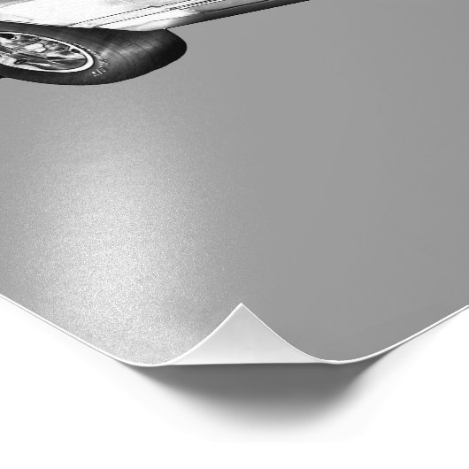 1971 Oldsmobile Cutlass Opperste Car Illustration Foto Afdruk (Hoek)