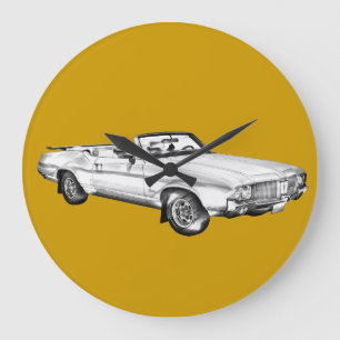 1971 Oldsmobile Cutlass Opperste Car Illustration Grote Klok