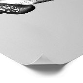 1971 Oldsmobile Cutlass Opperste Car Illustration Poster (Hoek)