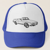 1971 Oldsmobile Cutlass Opperste Car Illustration Trucker Pet (Voorkant)