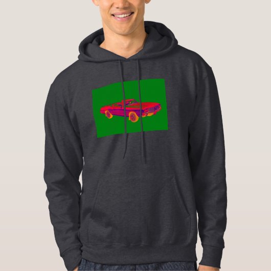 1971 Oldsmobile Cutlass Opperste Muscle Pop Art Hoodie (Voorkant)