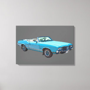 1971 Oldsmobile Cutlass Opperste Spierauto Canvas Afdruk