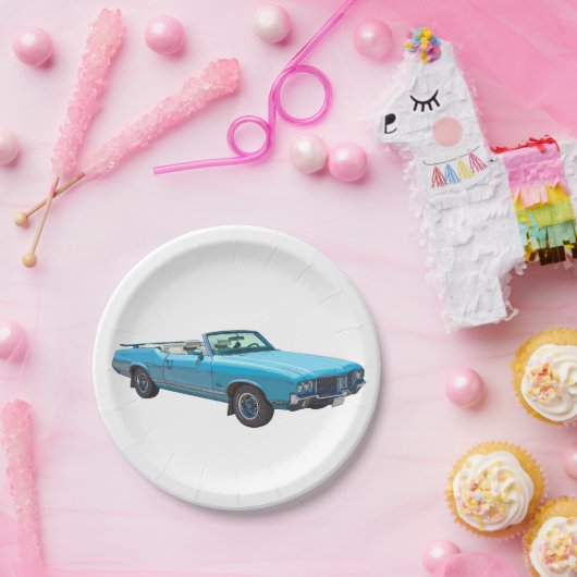 1971 Oldsmobile Cutlass Opperste Spierauto Papieren Bordje (Feest)