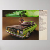 1971 Plymouth Duster 340 AD Poster (Voorkant)