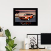 1971 Plymouth Hemi Cuda - Spierauto Poster (Thuiskantoor)