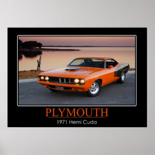 1971 Plymouth Hemi Cuda - Spierauto Poster