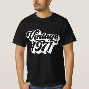  1971 Retro jaren van geboorte70s, cadeau T-shirt