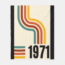 1971 Retro Stripe Rainbow 54e verjaardag