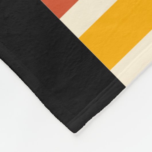 1971 Retro Stripe Rainbow 54e verjaardag Fleece Deken (Hoek)