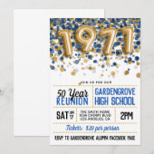 1971 Reunion middelbare school Kaart (Voorkant / Achterkant)