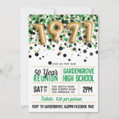 1971 Reunion middelbare school Kaart (Voorkant)