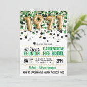 1971 Reunion middelbare school Kaart (Staand voorkant)