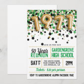 1971 Reunion middelbare school Kaart (Voorkant / Achterkant)