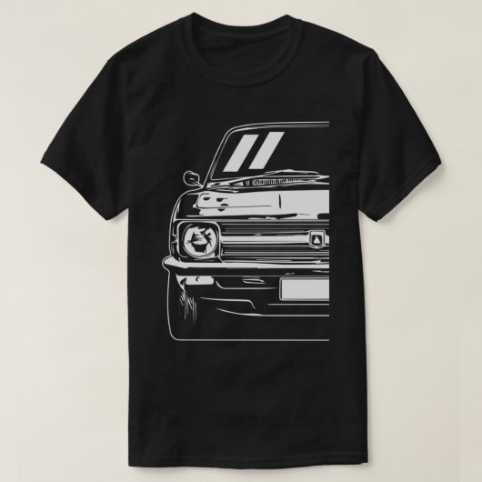 1971 Torana LC LJ GTR - Car Art T-shirt (Design voorkant)