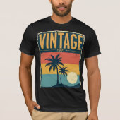 1971 Tropische Sunset Palmbomen Retro Vibe T-shirt (Voorkant)