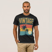 1971 Tropische Sunset Palmbomen Retro Vibe T-shirt (Voorkant volledig)