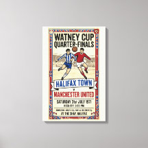 1971 voetbalwedstrijd Halifax vs Manchester United