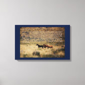 1971 Wild Free Roaming Horses & Burros Act Canvas Afdruk (Voorkant)