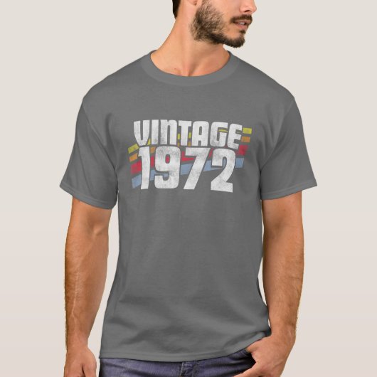  1972 50ste verjaardag Mannen van de geboorte Vrou T-shirt (Voorkant)