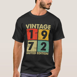  1972 50ste verjaardag Mannen van de geboorte Vrou T-shirt