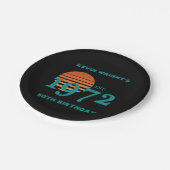 1972 50ste  zonsondergang op de geboorte papieren bordje (Gekanteld)