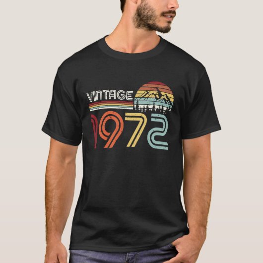 1972 51ste verjaardag van de 51-jarige basisschoo t-shirt (Voorkant)