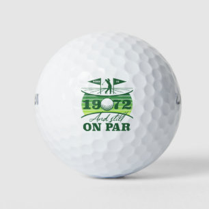 1972 70ste verjaardag Golf Lover Golfballen