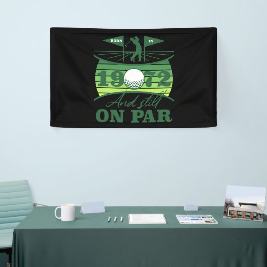 1972 70ste verjaardag Golf Lover Spandoek (Beurs)