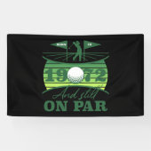 1972 70ste verjaardag Golf Lover Spandoek (Horizontaal)