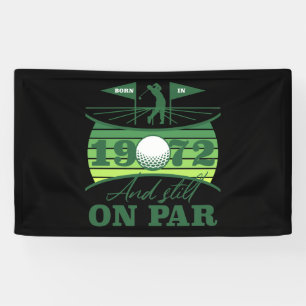 1972 70ste verjaardag Golf Lover Spandoek