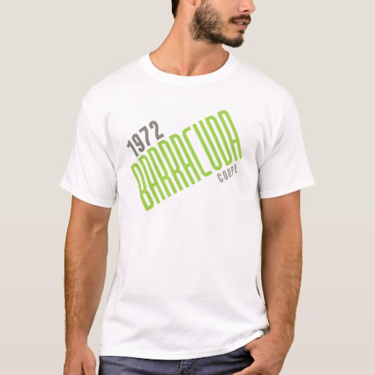 1972 Barracuda Coupe - Lichtgewicht poly T-shirt (Voorkant)