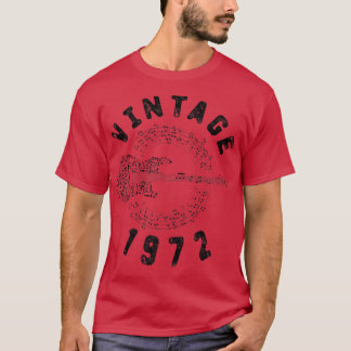  1972 Birthday Limited Edition Guitar Music T-shirt