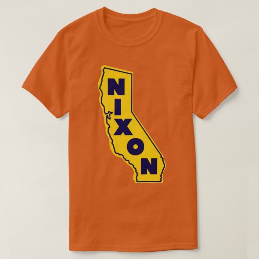 1972 Californië houdt van Nixon T-shirt (Design voorkant)