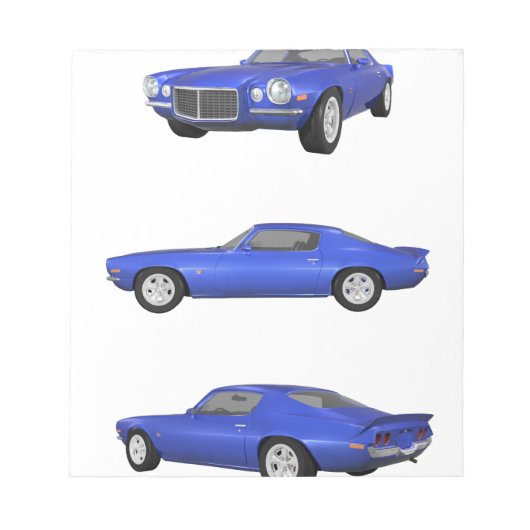 1972 Camaro: Notitieblok (Voorkant)